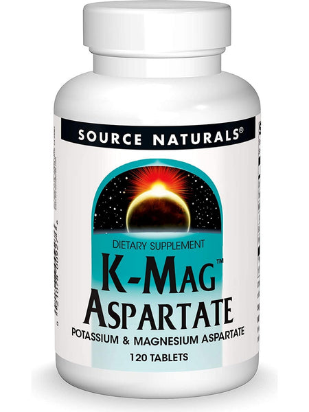 Source Naturals, K-Mag Aspartate™, 120 tablets