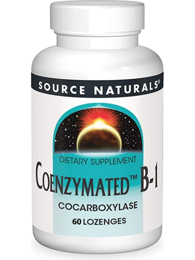 Source Naturals, Coenzymated Vitamin B-1, 25mg, 60 Lozenges