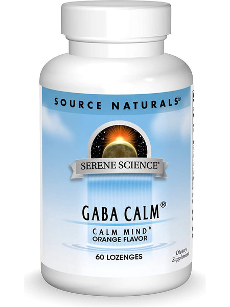 Source Naturals, Serene Science® GABA Calm Mind Orange, 60 lozenges