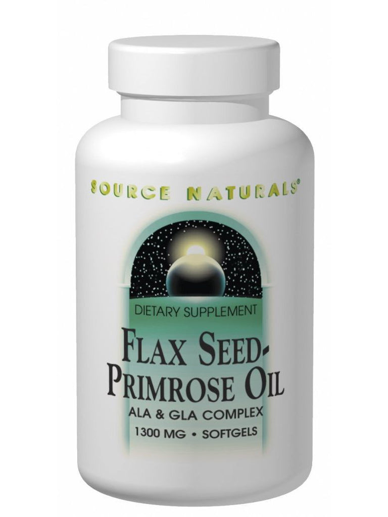 Source Naturals, Flax Seed-Primrose Oil, 1300mg, 180 softgels