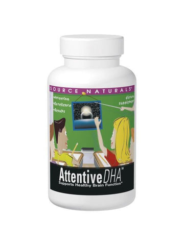 Source Naturals, Attentive DHA Kid softgelss Neuromins, 100mg, 60 softgels