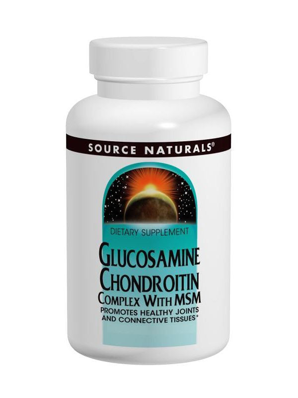 Source Naturals, Glucosamine Chondroitin w/MSM, 500/400/267mg, 60 ct
