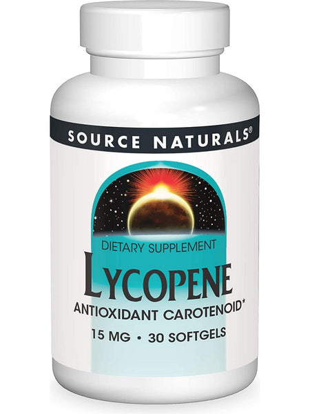 Source Naturals, Lycopene 15 mg, 30 softgels