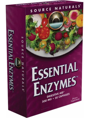 Source Naturals, Essential Enzymes, 500mg Vegetarian Bio-Aligned, 60 ct