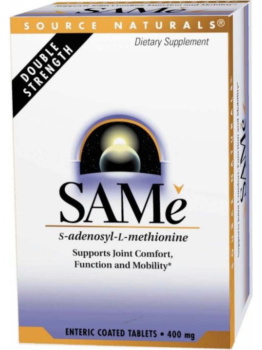 Source Naturals, SAMe, 200mg S-Adenosyl-L-Methionine Enteric Coated, 60 ct