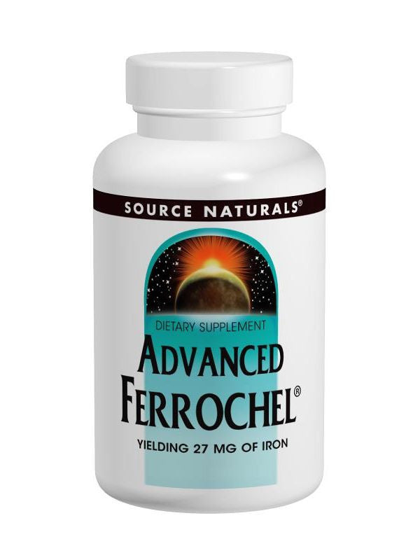 Source Naturals, Ferrochel Advanced, 27mg Iron, 90 ct