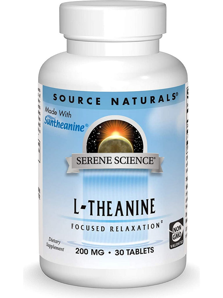 Source Naturals, Serene Science® L-Theanine 200 mg, 30 tablets