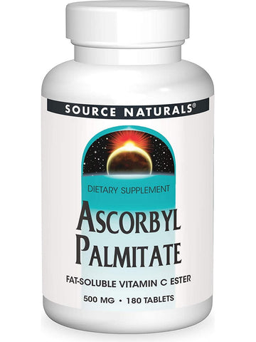 Source Naturals, Ascorbyl Palmitate 500 mg, 180 tablets