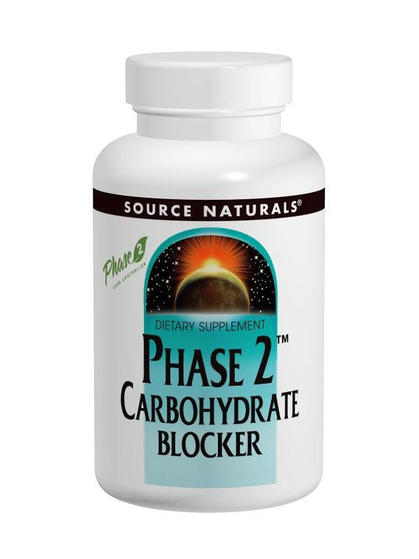 Source Naturals, Phase 2 Carbohydrate Blocker, 500mg, 120 ct