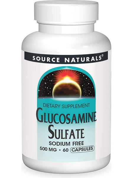 Source Naturals, Glucosamine Sulfate 500 mg, 60 capsules
