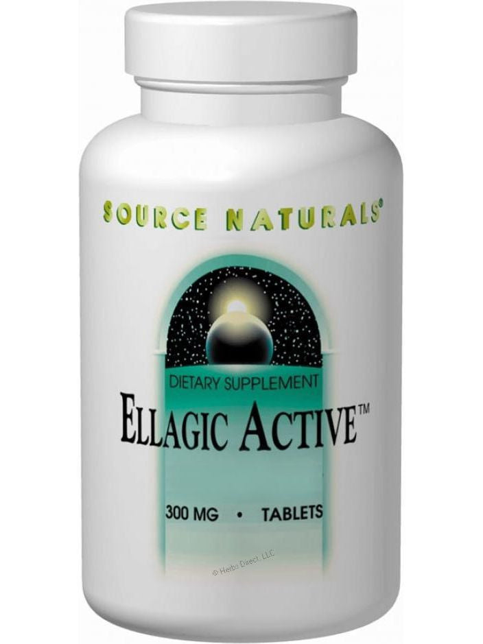 Source Naturals, Ellagic Active Raspberry Extract, 300mg 40% Ellagitannins, 60 ct