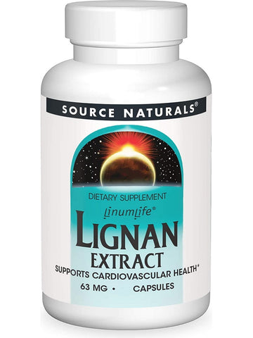 Source Naturals, Lignan Extract 63 mg, 30 capsules