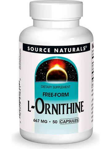 Source Naturals, L-Ornithine 667 mg, 50 capsules