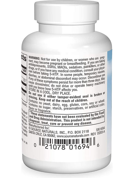 Source Naturals, Serene Science® 5-HTP 100 mg, 30 capsules