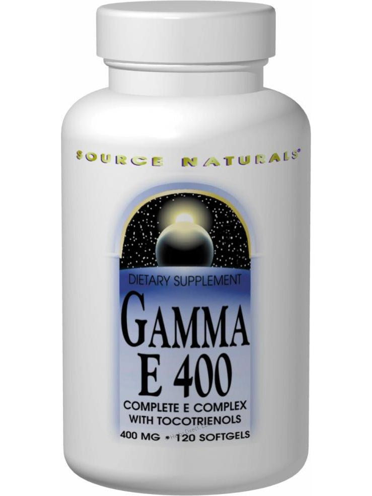 Source Naturals, Gamma E 400 Vitamin Complex w/Tocotrienols, 60 softgels