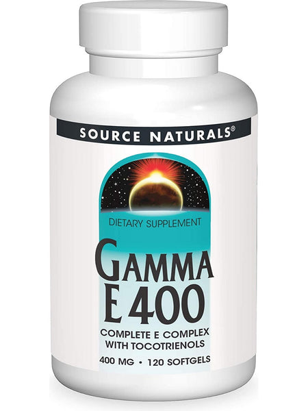 Source Naturals, Gamma E 400 Complex 400 mg, 120 softgels