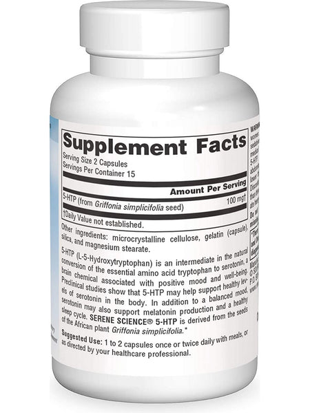 Source Naturals, Serene Science® 5-HTP 50 mg, 30 capsules