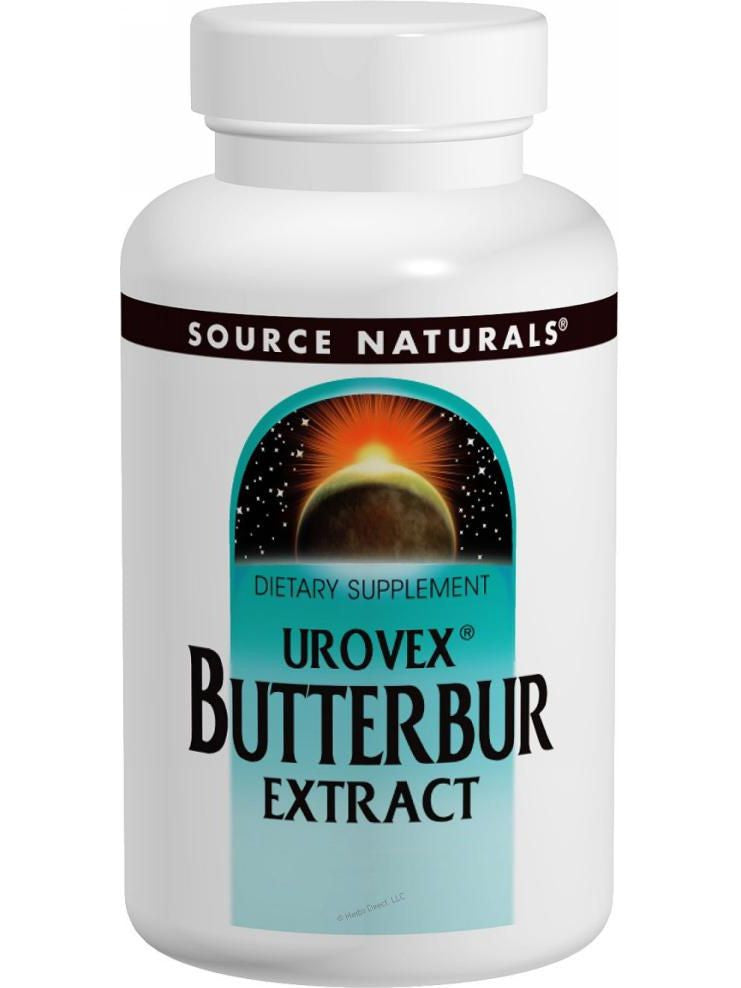 Source Naturals, Urovex Butterbur Extract, 50mg, 60 softgels