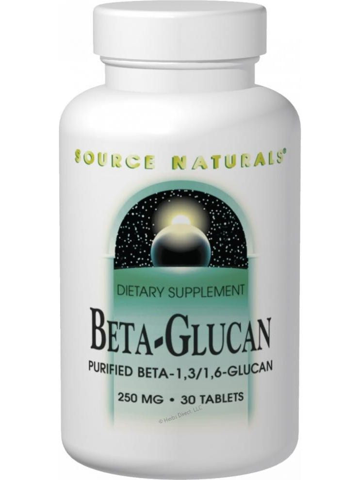 Source Naturals, Beta Glucan 1 3/1 6, 100mg, 30 ct
