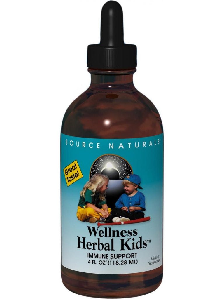 Source Naturals, Wellness Herbal Kids Alcohol Free, 4 oz