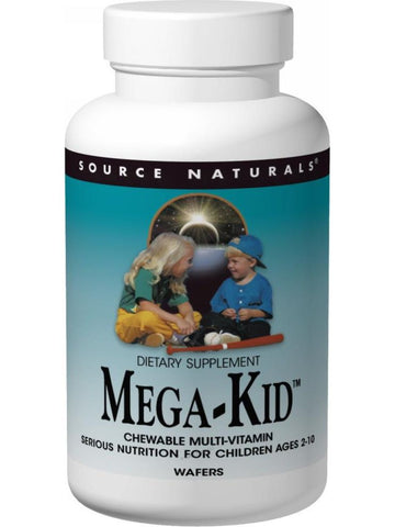 Source Naturals, Mega-Kid Multiple Chewable, 30 wafers