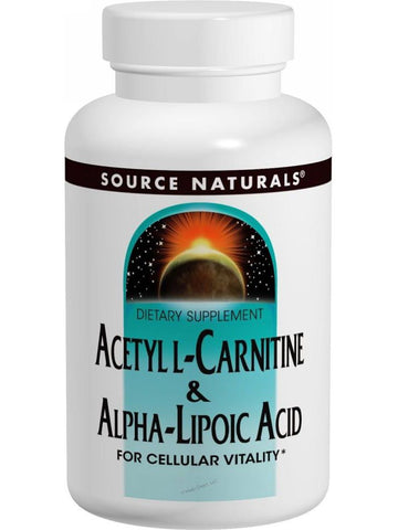 Source Naturals, Acetyl L-Carnitine & Alpha Lipoic Acid, 500/150mg, 30 ct