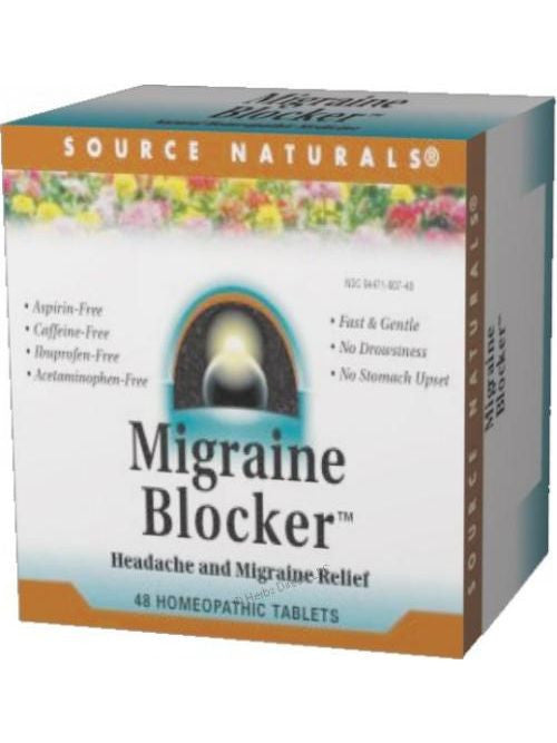 Source Naturals, Migraine Blocker Homeopathic Bio-Aligned, 48 ct