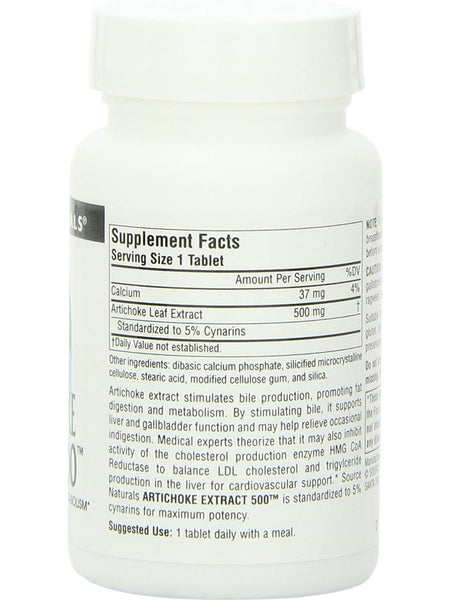 Source Naturals, Artichoke Extract 500™ 500 mg, 45 tablets