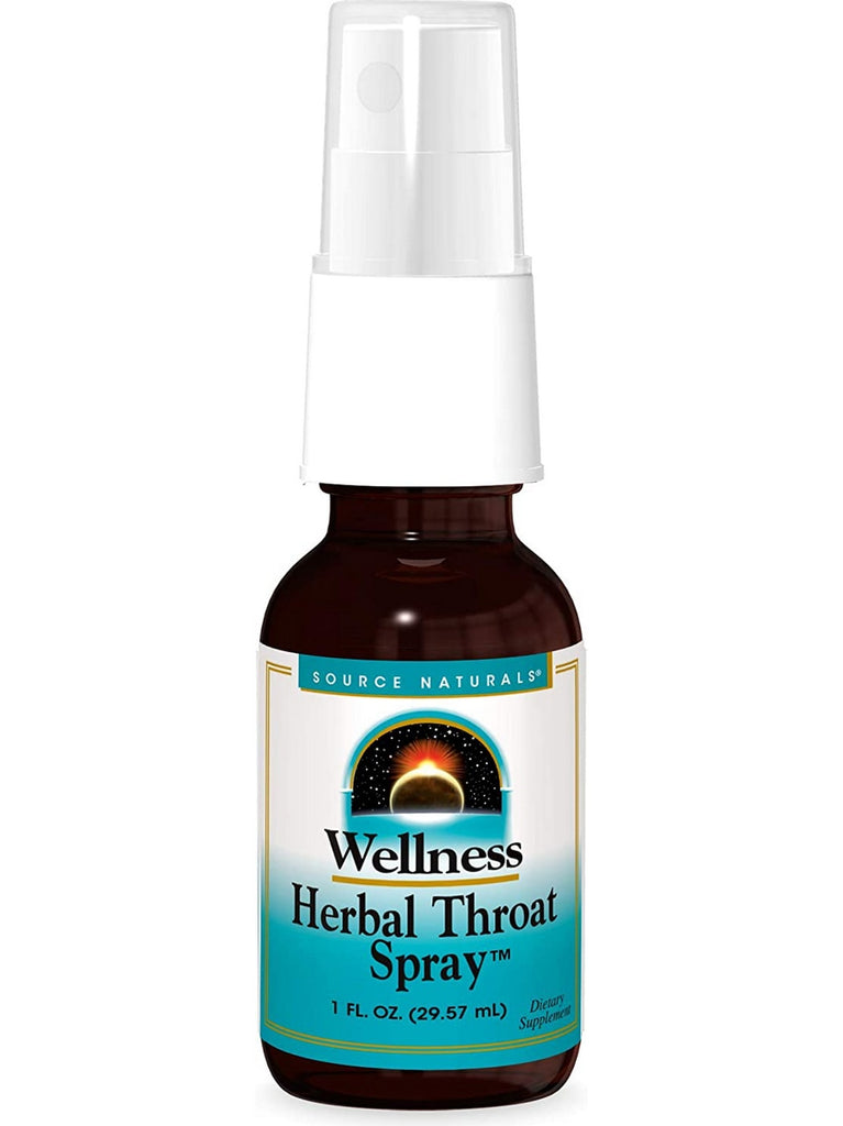 Source Naturals, Wellness Herbal Throat Spray™, 1 fl oz