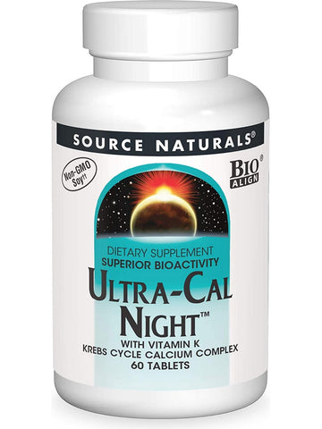 Source Naturals, Ultra-Cal Night™ with Vitamin K, 60 tablets
