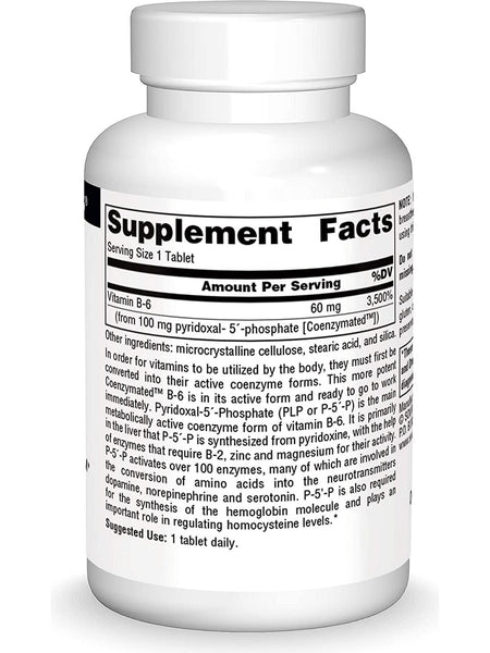 Source Naturals, Coenzymated™ Vitamin B-6 100 mg, 30 tablets