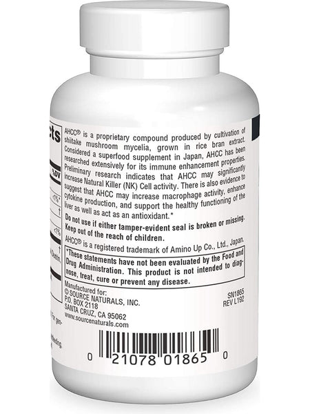 Source Naturals, AHCC® 750 mg, 30 capsules
