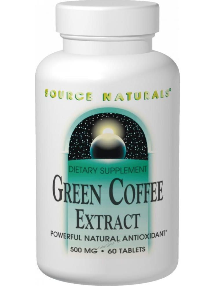 Source Naturals, Green Coffee Extract, 500mg, 30 ct