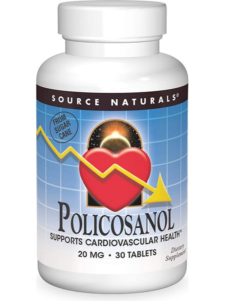 Source Naturals, Policosanol 20 mg, 30 tablets