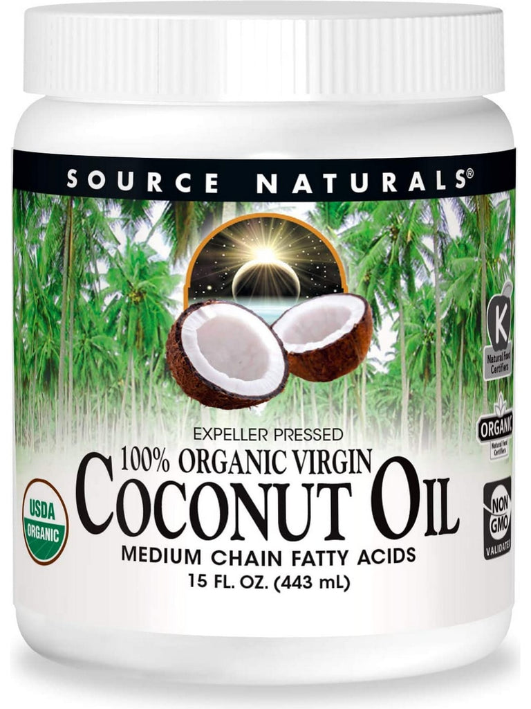 Source Naturals, Coconut Oil, Extra Virgin Oil, 15 fl oz