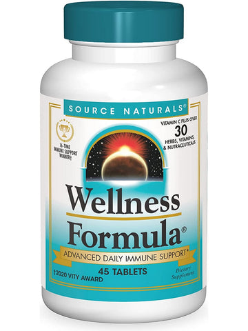 Source Naturals, Wellness Formula®, 45 tablets