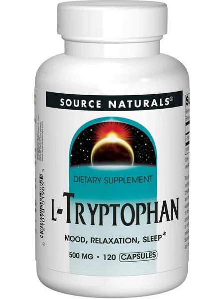 Source Naturals, L-Tryptophan 500 mg, 120 capsules