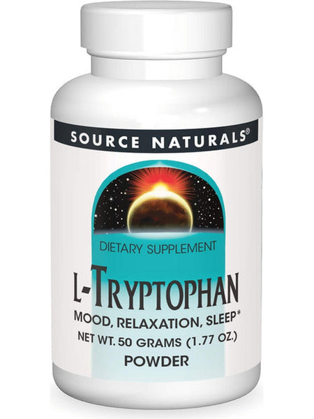 Source Naturals, L-Tryptophan 50 gm, 50 grams