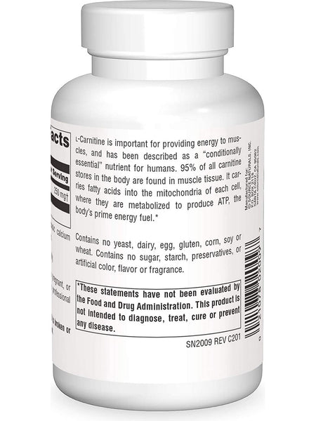 Source Naturals, L-Carnitine (fumarate) 250 mg, 120 capsules