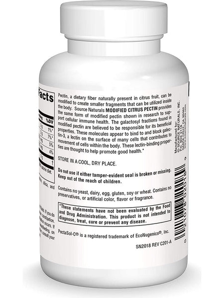 Source Naturals, Modified Citrus Pectin, PectImmune™ 750 mg, 60 capsules