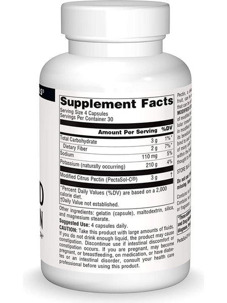 Source Naturals, Modified Citrus Pectin, PectImmune™ 750 mg, 120 capsules