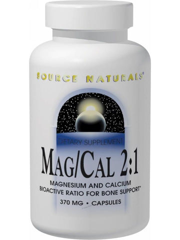 Source Naturals, Mag/Cal 2:1 370, mg, 180 ct