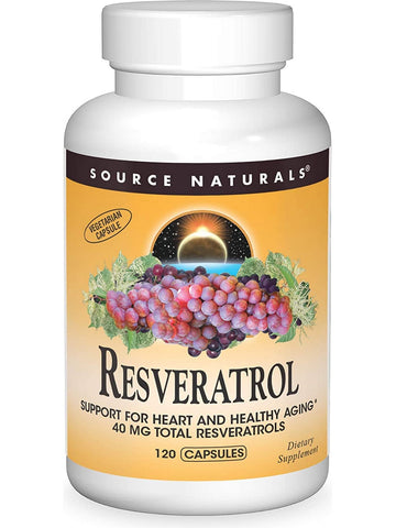 Source Naturals, Resveratrol 40 mg, 120 capsules