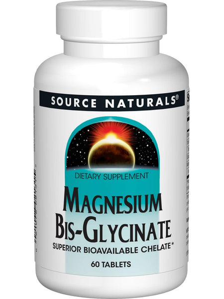 Source Naturals, Magnesium Bis-Glycinate, 60 tablets