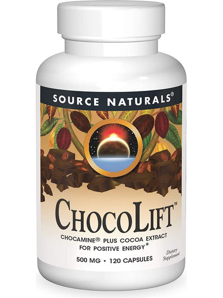 Source Naturals, ChocoLift™ 500 mg, 120 capsules