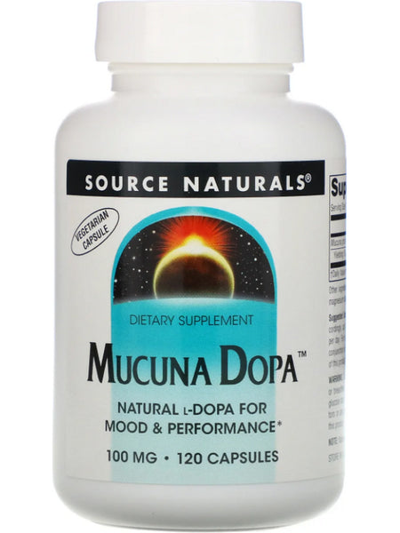 Source Naturals, Mucuna Dopa 100 mg, 120 capsules