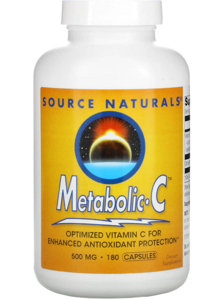 Source Naturals, Metabolic C™ 500 mg, 180 capsules