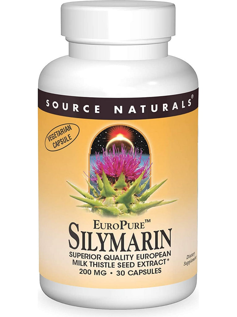 Source Naturals, EuroPure™ Silymarin 200 mg, 30 capsules