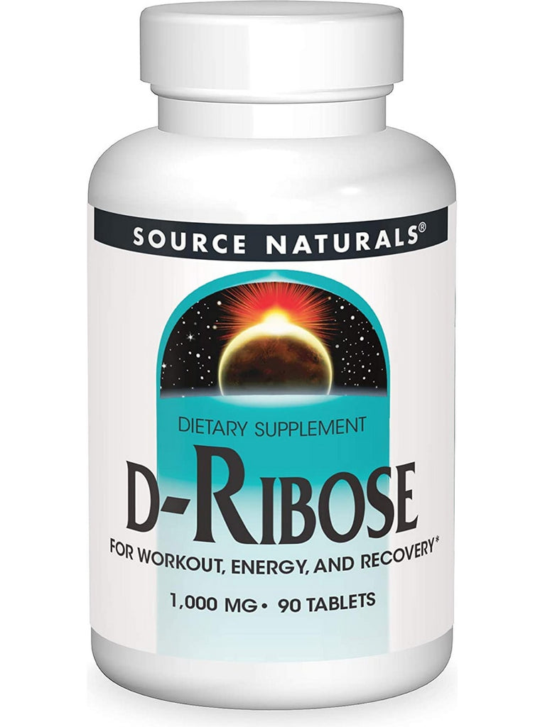 Source Naturals, D-Ribose 1000 mg, 90 tablets