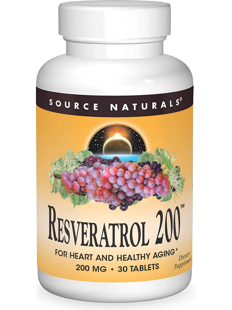 Source Naturals, Resveratrol 200™ 200 mg, 30 tablets